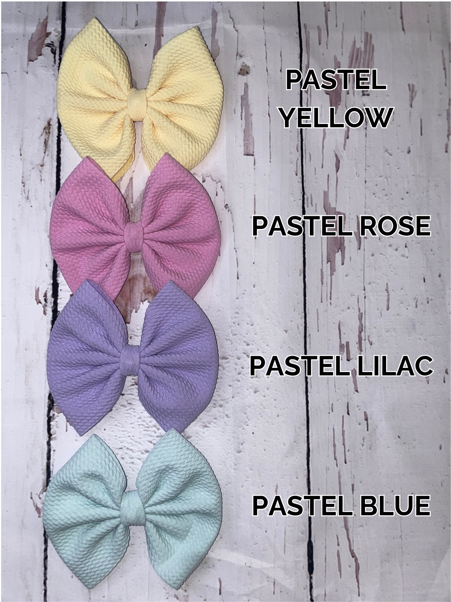 Solid Bundle- 5 Bows (colors of your choice)