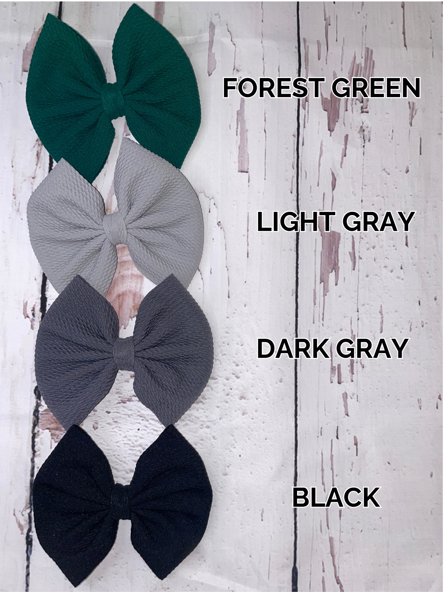 Solid Bundle- 5 Bows (colors of your choice)